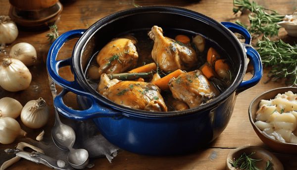 Découvrez la meilleure recette de poularde en cocotte